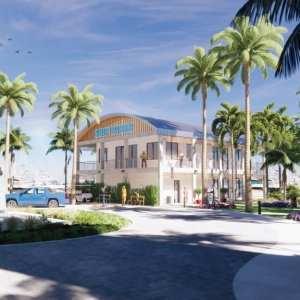 Atlantic Point Yacht Club rendering of exterior